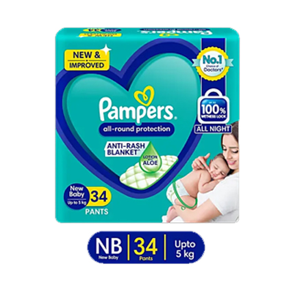 Pampers Anti Rash Baby Diaper S